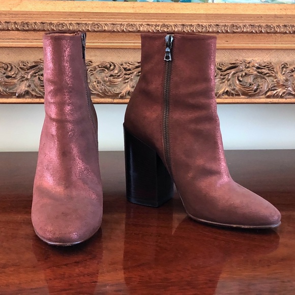 Dries Van Noten Shoes - Dries Van Noten Metallic Ankle Boots sz 37.5